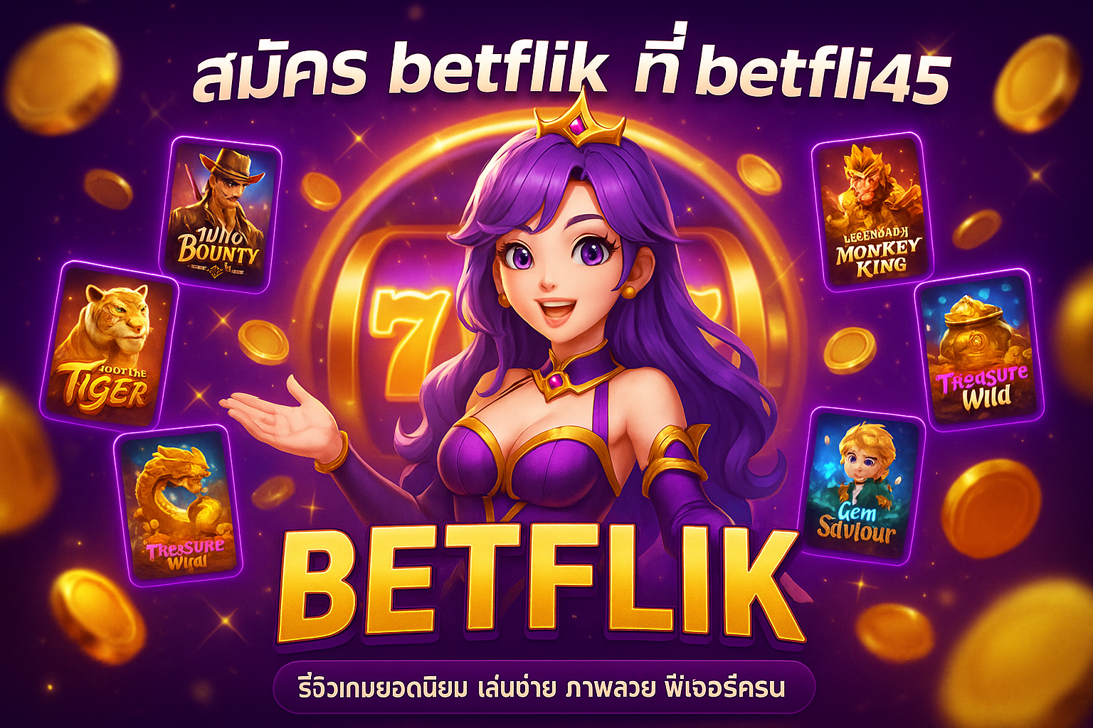 ภาพหน้าปกสมัคร betflik45 แสดงผู้เล่นถือมือถือที่มีหน้าจอสมัคร betflik พร้อมไอคอนสล็อต เหรียญทอง และป้ายโปรต้อนรับสำหรับผู้เล่นทุนน้อย